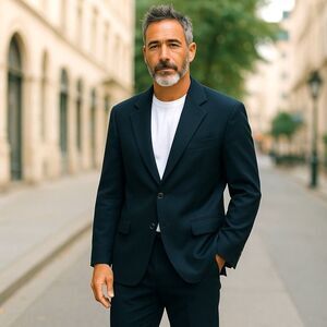 Brooks Brothers 346 Wool Blazer Size 42R Black Jacket Mid Winter Weight Coat